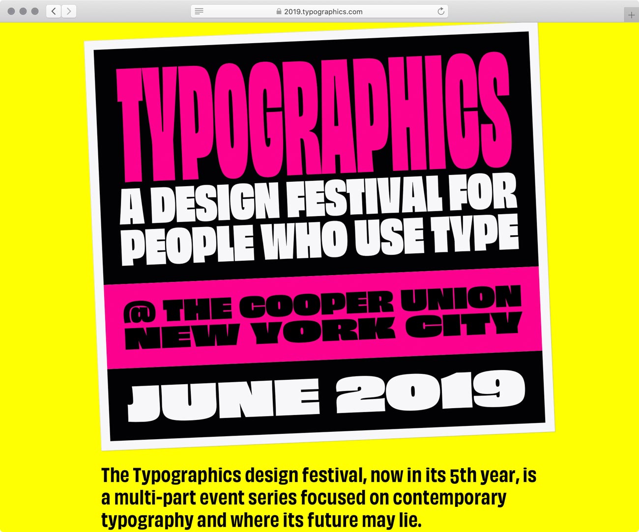 Typographics TDC ECV